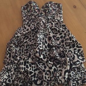 Jovani Leopard Print Dress Size 2